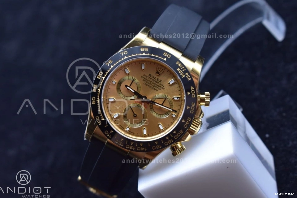 1:1 Reliable SA Dial Daytona Lume Best Strap BTF Edition 764 Oysterflex on Rubber 116518 YG 0731